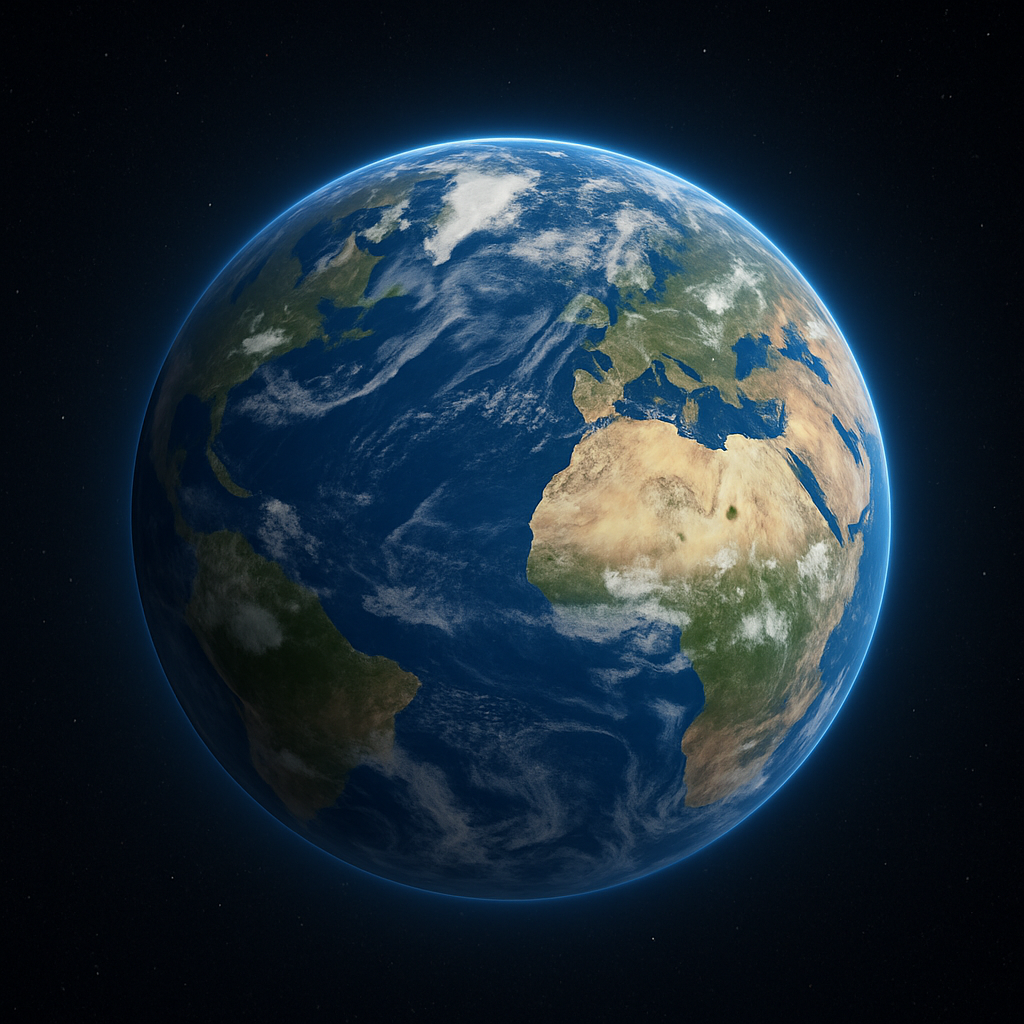 Planet Earth viewed from space